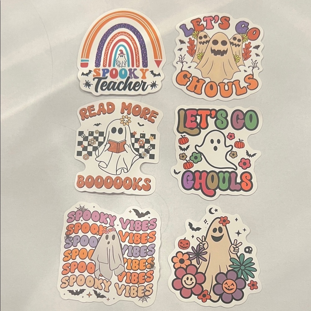 Spooky Teacher and Ghoul Stickers